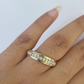 REAL 14k Diamond Ring Yellow Gold Ladies Men Trio SET Wedding Engagement Genuine