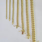 10k Gold Miami Cuban Link Chain Necklace 3mm-10mm 20-30 Inches 10kt Real Yellow