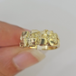 Real 10k Nugget Ring Yellow Gold Casual Ring 10kt Genuine Kids