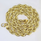 Real 10k yellow Gold Rope chain Necklace 12mm 20" - 30 Inch Mens 10kt DISCOUNT