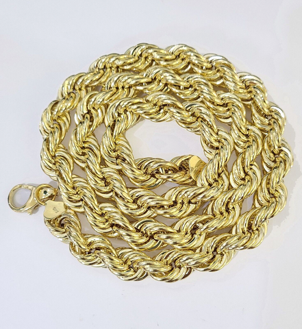 Real 10k yellow Gold Rope chain Necklace 12mm 20" - 30 Inch Mens 10kt DISCOUNT