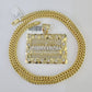 10K Franco Chain Last Supper Pendant Charm Necklace 20"-26" 5mm Gold SET Yellow