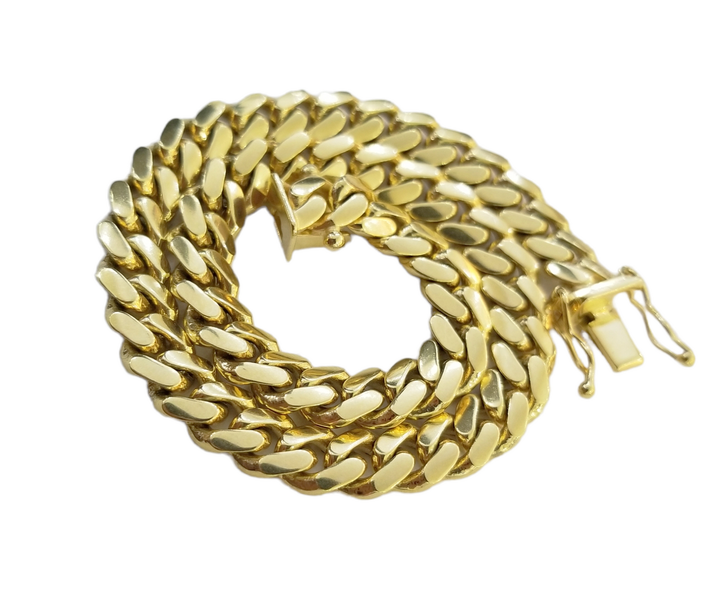 10k Solid Yellow Gold Miami Cuban Link Bracelet 6mm 8" Inch Real 10Kt Men Women