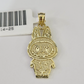 10k Cartoon Monster Charm Pendant Men Women 10kt Real Yellow Gold