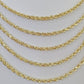 14k Real Rope Chain Necklace 4mm 18"-26" Inch Yellow Gold Men Women Genuine