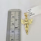 10K Franco Chain Praying Angel Pendant Charm Necklace 16"-24" 2mm Gold SET