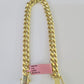 Real 14K Miami Cuban Bracelet Yellow Gold Box Clasp 8" Inch 7mm Link Hollow