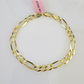 Real 14k Yellow Gold Figaro link Bracelet 5mm 7.5" Inch Mens Womens Genuine