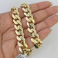 Real 10K Royal Monaco Bracelet Yellow Gold 8.5" Box Clasp 11mm Genuine Mens