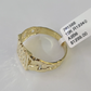 10k Nugget Ring Yellow Gold Women Men Real Genuine 10Kt