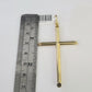 10K Gold Franco Chain Jesus Cross Charm Pendant 20-26 inches 2.5mm REAL Yellow