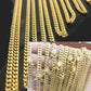 10k Gold Miami Cuban Necklace Bracelet set 8MM 22"-30" Bracelet 7.5"- 9"