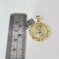 10k Milano Rope Chain Jesus Head Charm Necklace SET 3mm 18"-26" Pendant