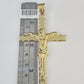 10K Franco Chain Jesus Crucifix Cross Pendant Charm Necklace 20"-26" 3mm Gold