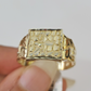 10k Nugget Ring Yellow Gold Women Men Real Genuine 10Kt