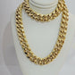 10k 15mm Miami Cuban Link Chain Necklace Yellow Gold 22-26 Inch Mens SOLID 10kt