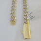 Real 10k Royal Monaco Chain 8mm Diamond Cut 22 inches Yellow Gold Necklace