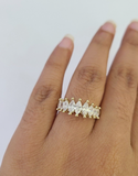 Real 10k Yellow Gold Ring / Wedding / Engagement / Casual Solid 10kt For Ladies / Women