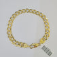 10k Cuban Curb Link Bracelet Yellow Gold 8mm 8.5 Inches Men Women Real