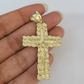 10k Milano Rope Chain Jesus Cross Charm Necklace SET 5mm 18"-28" Pendant