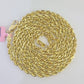 14k Real Rope Chain Necklace 3mm 18"-26" Inch Yellow Gold Men Women Genuine