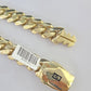 Real 10K Royal Monaco Bracelet Yellow Gold 9" Box Clasp 15mm Genuine