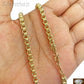 10k Yellow Gold Byzantine Chain Necklace 20 22 24 26 Inch Lobster Lock chino