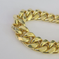 14K Miami Cuban Bracelet Yellow Gold Box Clasp 8" Inch 13mm Link Thick