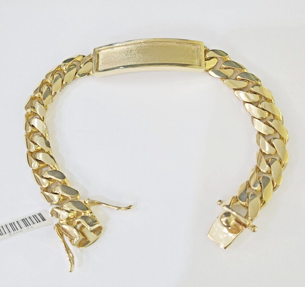 Real 10K Yellow Gold ID Bracelet Miami Cuban Link Solid 12mm 8" 8.5" 9" inches