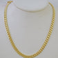 14k 6mm Miami Cuban Link Chain Yellow Gold Necklace 18"-26" Inches Real