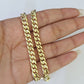 Real 14K Miami Cuban Link Chain Necklace Yellow Gold 20 inch 6mm Mens Hollow