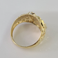 14k Nugget Ring Yellow Gold Women Men Real Genuine 14KT