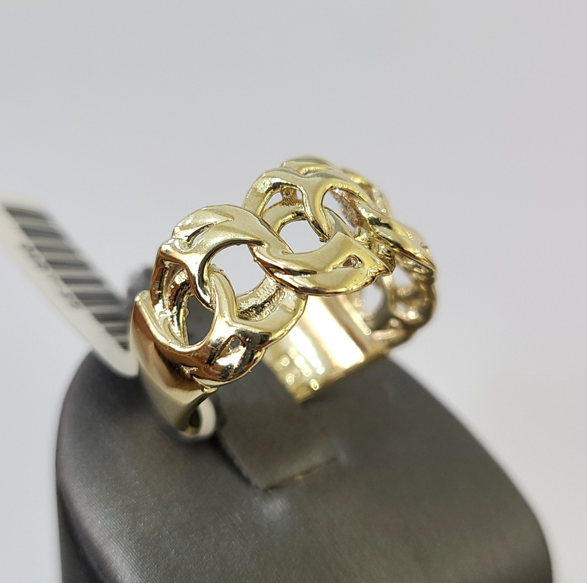 10k Cuban Curb Ring Yellow Gold Women Men Real Genuine 10Kt