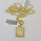 10k Gold Initial W Charm Rope Chain 16"-26" 2.5mm SET Necklace Alphabet Pendant