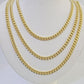 14k 6mm Miami Cuban Link Chain Yellow Gold Necklace 18"-26" Inches Real