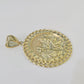 10k Centenario Coin Charm Yellow Gold 50 Pesos 1947 Mexico/Mexican Coin 2.25"