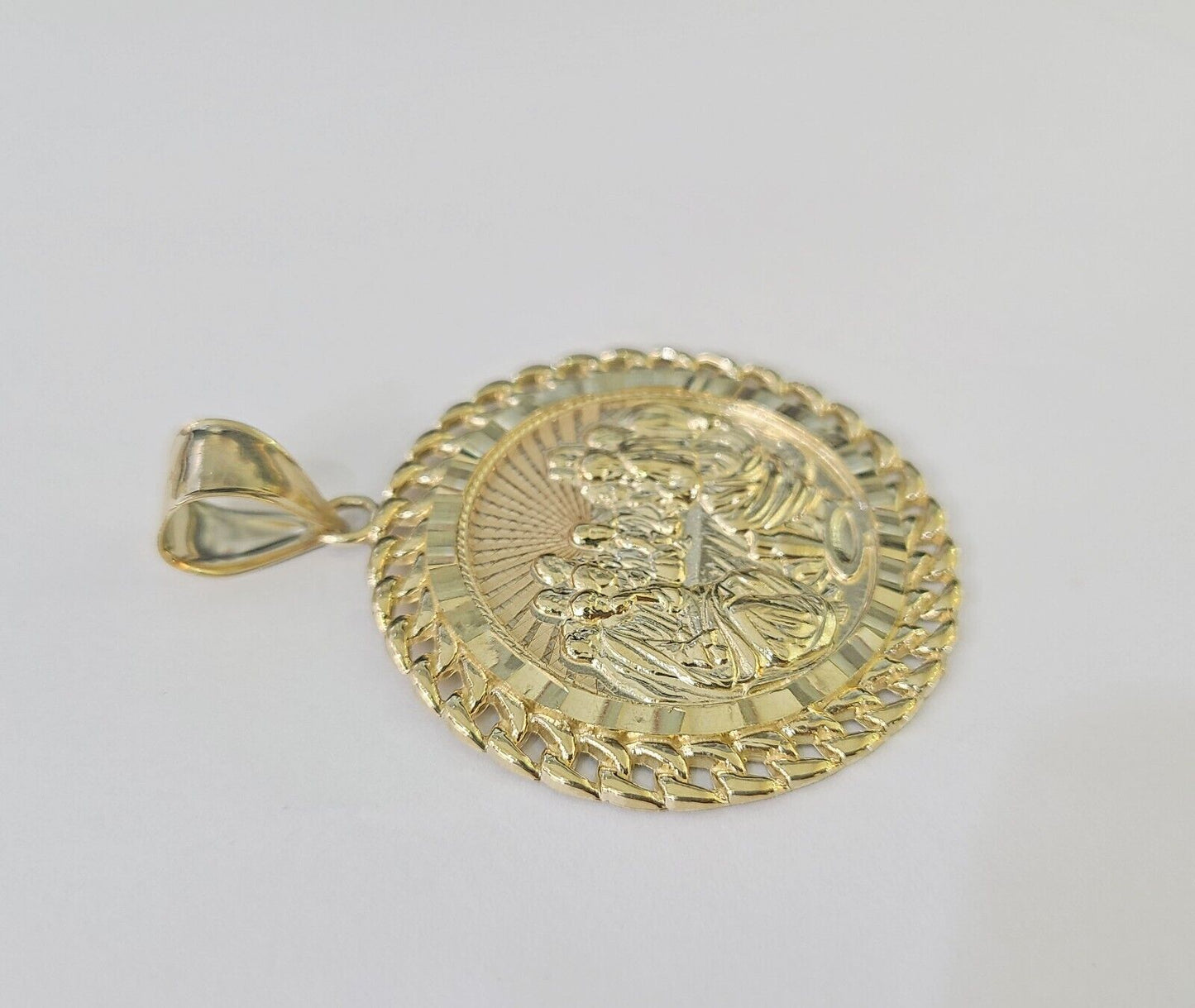 10k Centenario Coin Charm Yellow Gold 50 Pesos 1947 Mexico/Mexican Coin 2.25"