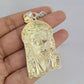 10K Franco Chain Necklace Jesus Head Pendant Charm 20"-28" 4mm Yellow Gold SET