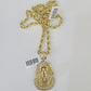 Real 10k Rope Chain Pharaoh Charm Set 7mm 18"-26" Inch Necklace Yellow Gold