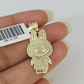10k Cartoon Monster Charm Pendant Men Women 10kt Real Yellow Gold