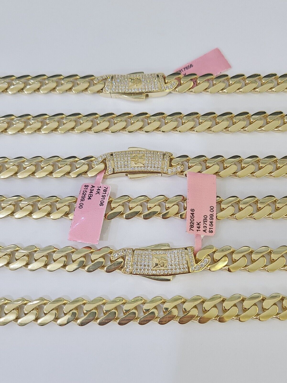 Real 14k Royal Monaco Link Chain 9mm 20-26 inches Yellow Gold Genuine