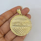 Real 10k Gold Rope Chain Last Supper Nugget Pendant Set 4mm 18"-28"