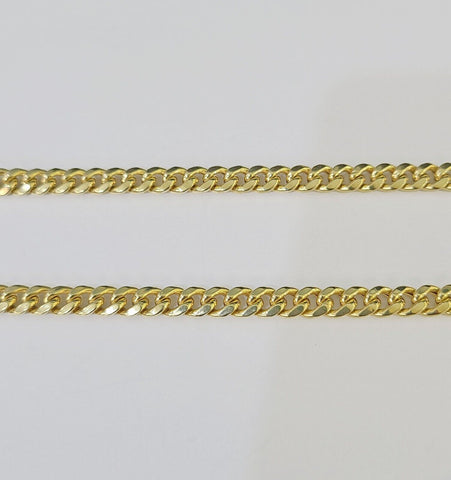 14k 6mm Miami Cuban Link Chain Yellow Gold Necklace 18"-26" Inches Real