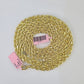 14k Solid Rope Chain Yellow Gold Necklace 4mm 5mm 18-26 Inches Real Men Women