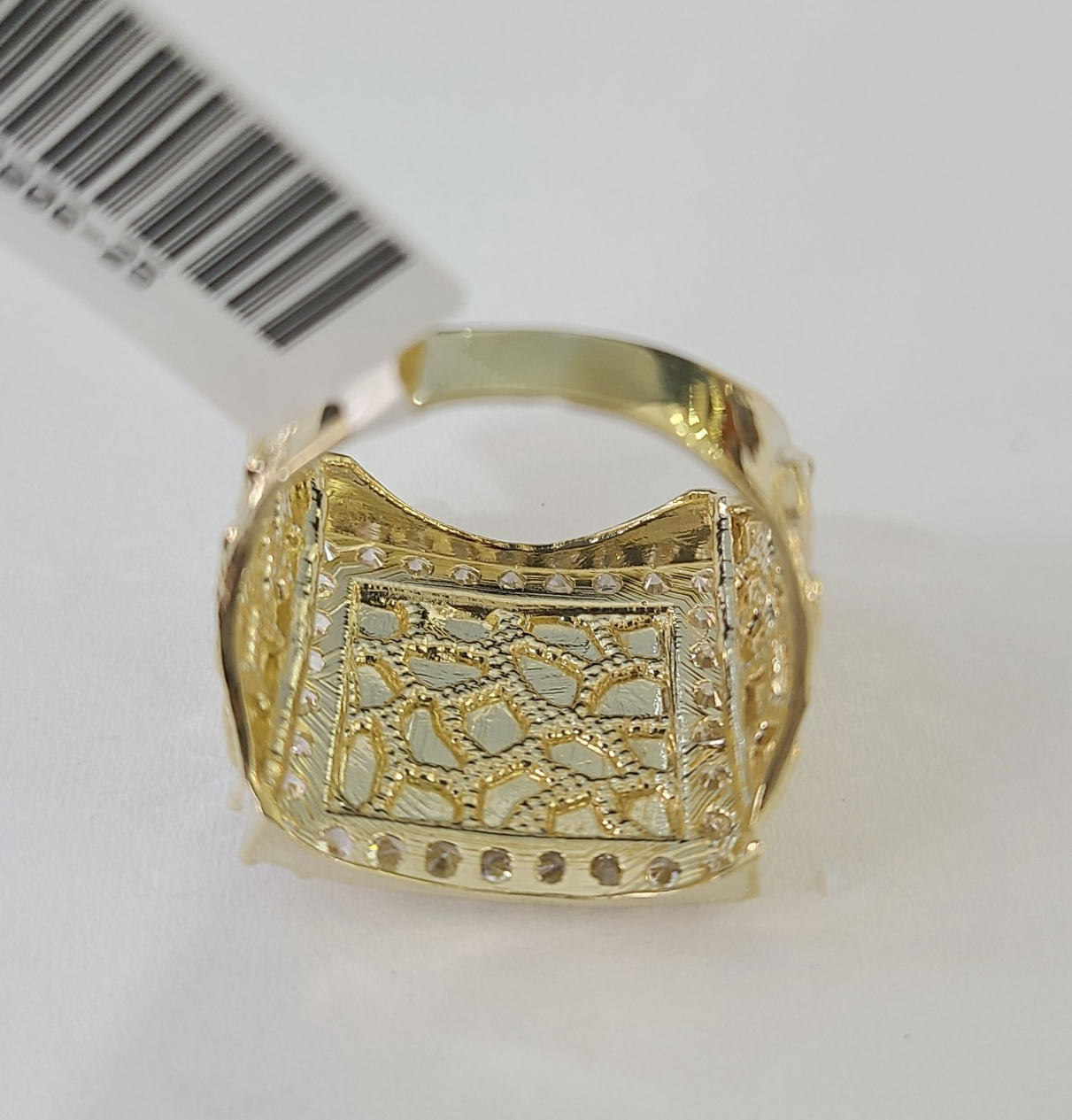 Real 10k Nugget Ring Yellow Gold Women Men Genuine 10Kt