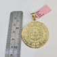 14k Chain Mayan Calendar Charm Set Miami Cuban Link 5mm 18"-30" Necklace Pendant