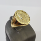 10k Jesus Head Ring Yellow Gold Men Real Genuine