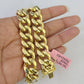 14K Miami Cuban Bracelet Yellow Gold Box Clasp 8" Inch 13mm Link Thick