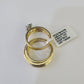 REAL 14k Diamond Ring Yellow Gold Ladies Men Duo SET Wedding Engagement Genuine