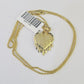 10K Solid Franco Chain Heart Pendant Charm Necklace 16"-24" 1mm Gold Ladies